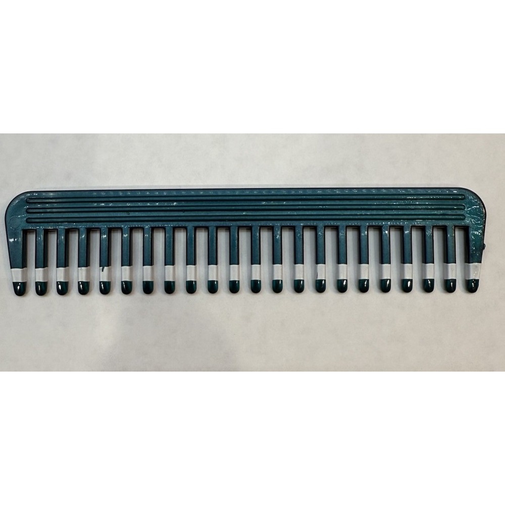 Vintage Mebco Volume Comb Twice Dipped Wide Tooth 80-90's Green w/White &‎ Green